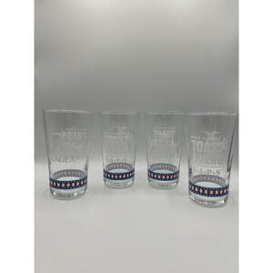 YUENGLING Traditional Lager Toast A Hero TAPS Veteran Beer Pint Glass Lot Of 4